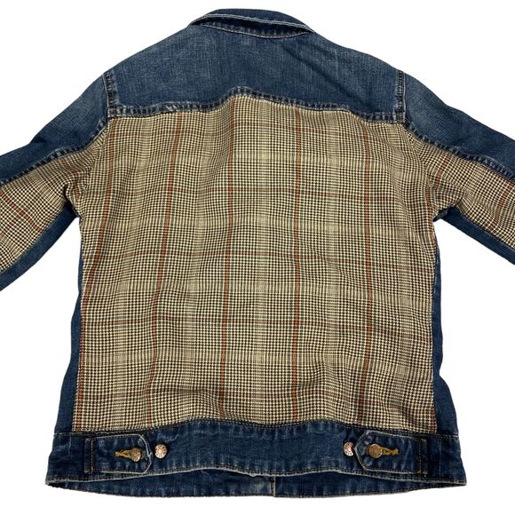 J. CREW Trucker Jacket Womens Small Blue Long Sleeve Denim Collared Button Front - Picture 9 of 16